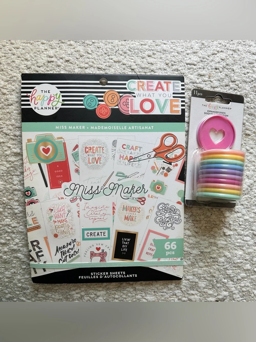 The Happy Planner Sticker Pack - Miss Maker The Happy Planner Disc Set - Large